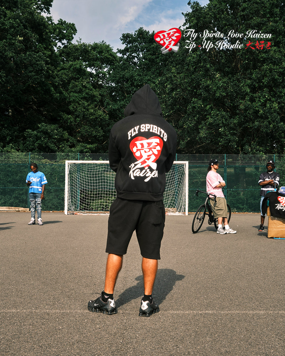 KGK 'Fly Spirits Love Kaizen' Hoodie - In Black