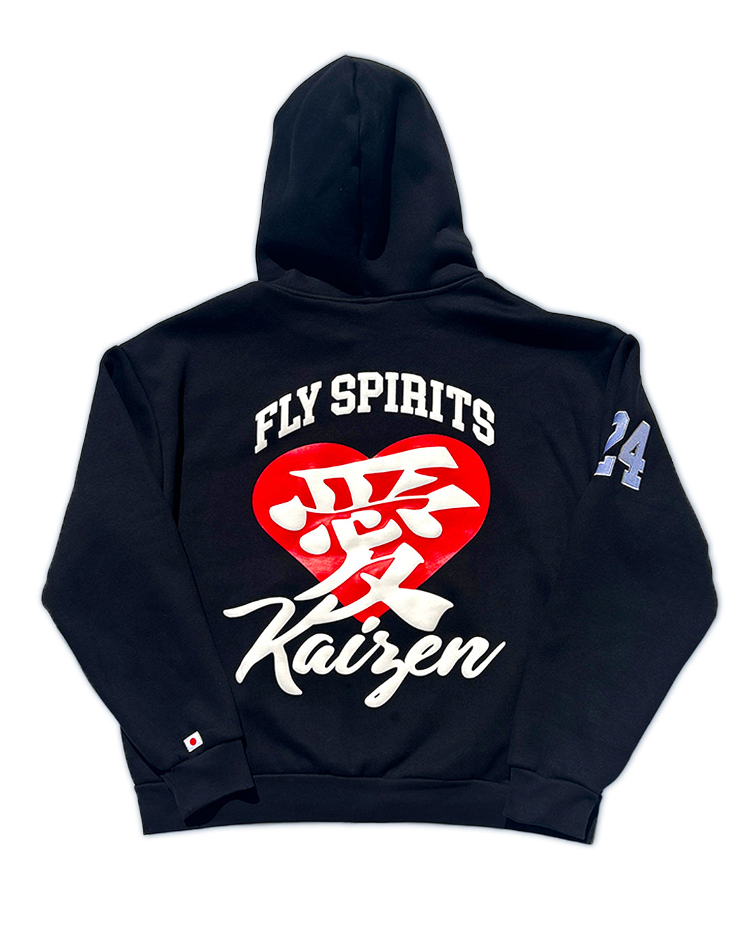 KGK 'Fly Spirits Love Kaizen' Hoodie - In Black